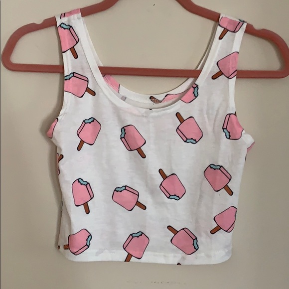 Tops - Urban Outfitters Ice Cream Crop Top Tops - Urban Outfitters Ice Cream Crop Top
